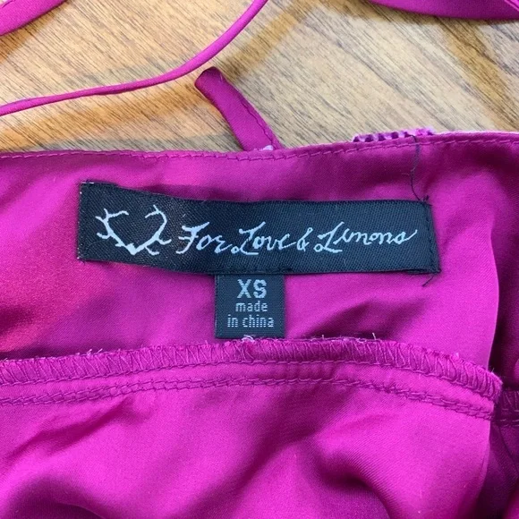 For Love & Lemons Love Marina Maxi Dress Sz XS Silk Blend Floral Fairy Romantic - Picture 12 of 15